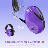 Dr.meter Ear Defenders Children Noise Cancelling Headphones 27.4 dB Purple view 3
