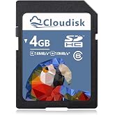 Cloudisk 4GB SD Card SDHC Class 6 for DSLR Cameras