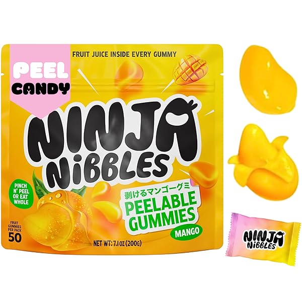 PEELABLE GUMMIES, MANGO JAPANESE CANDY, MANGO PEELING CANDY,...