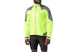 Proviz Men's Nightrider Reflective Waterproof Cycling Jacket Hi Visibility Breathable Cycling Coat