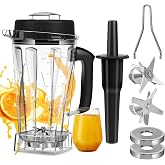 64 OZ Container for Vitamix Blender Pitcher, Replace Classic C-Series 5200 6300 5000 5500 4200 4500 750 Blender Cup,for vitamix Blender Container Jar Cup with Blender Blade Assembly and Tamper