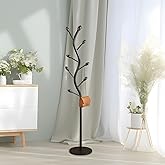 Barlezy Freestanding Coat Rack, Entryway Coat Rack Stand, Coat Racks with Natural Marble Base, Floor Coat Rack with 7 Hooks, 