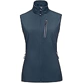 33,000ft Women's Lightweight Running Vest Outerwear with Pockets, Windproof Sleeveless Jacket for Golf Hiking Travel
