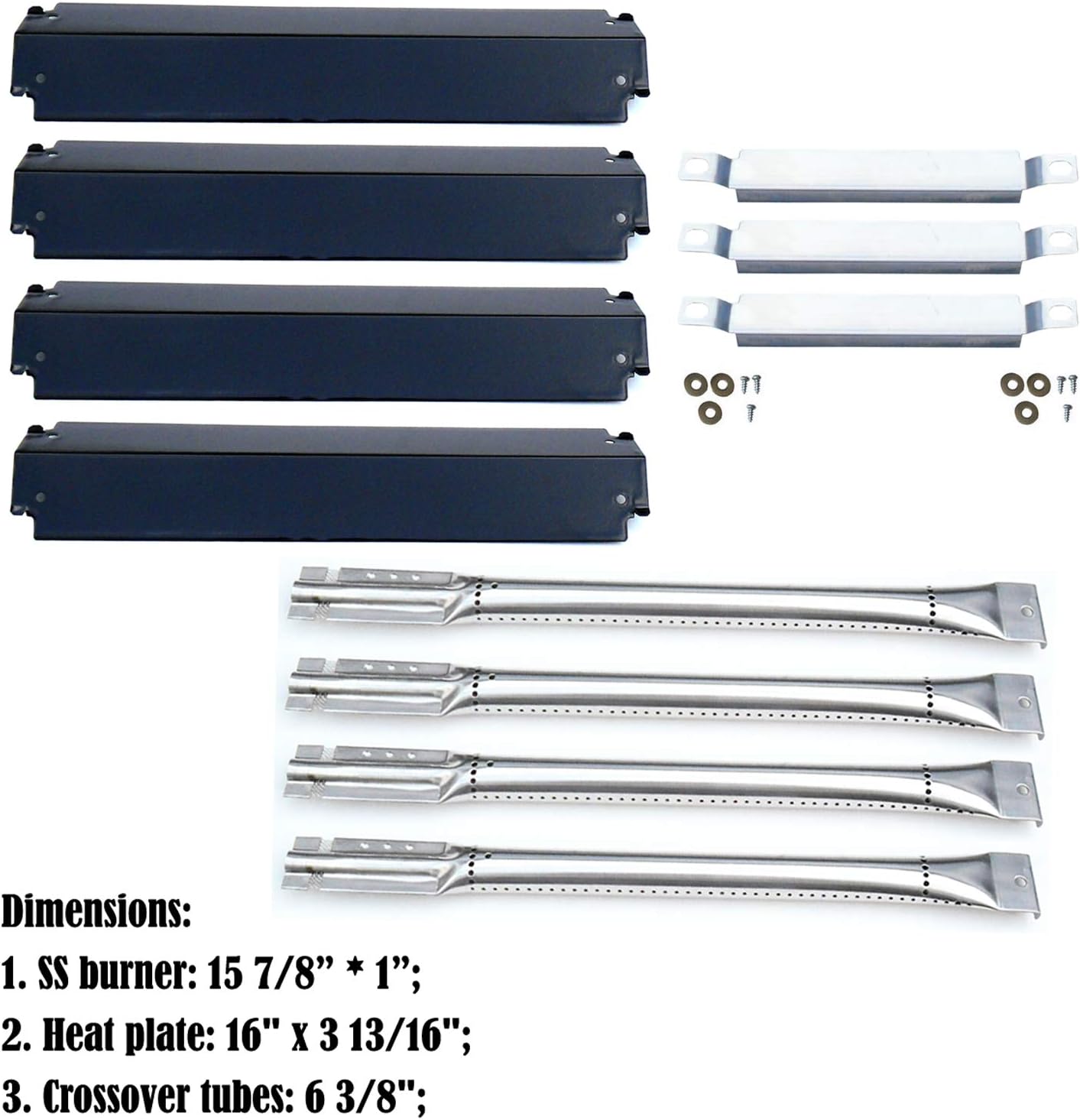 Direct Store Parts Kit DG101 Replacement for Charbroil Gas Grill Burners, Heat Plates and Crossover Tubes : Garden & Outdoor