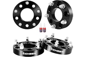 Richeer 4 PCS 1.25 inch Wheel Adapters 5x5 to 5x5.5 (5x127 to 5x139.7) for Safari Astro Wrangler JK Mercury Marquis with 1/2 
