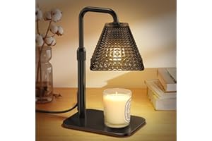 AODOVOZ Candle Warmer Lamp with 2 Bulbs, Dimmer Adjustable Height Candle Lamp, 2/4/8H Timer, Home Decor, Wax Melts Warmer for Candle Jar, Thoughtful Daily Gifts for Housewarming, Birthday, Mother, Firends