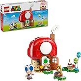 LEGO Super Mario Party at Toad’s House Building Toy - Pretend Play Set for Boys & Girls, Ages 7+ - Kids Building Blocks with Digital Action & 2 Toad Toy Figures - Gift Idea for Birthdays - 72041