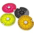 Life Counters Single Dials (4 Pack) | Count Life or Victory Points | Use with Tabletop Games, Collectible Card Games and Living Card Games | Premium Acrylic | Made by Gamegenic