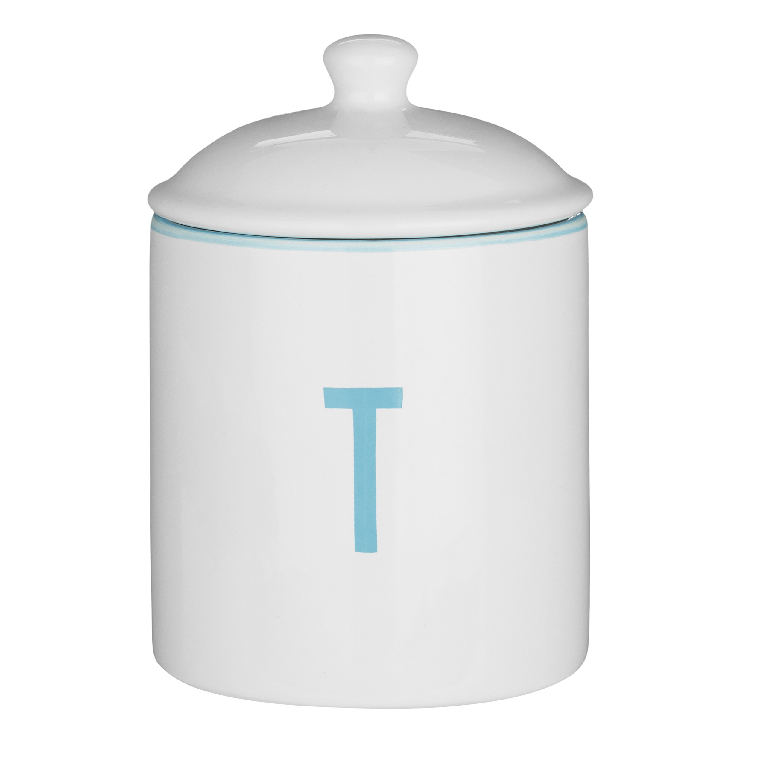 Premier Housewares Homestead Tea Canister, Plastic, White, 570 ml