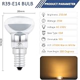 Caldarax R39 E14 25W Lava Lamp Bulbs 240V Warm White 2700K 3 Pack view 2