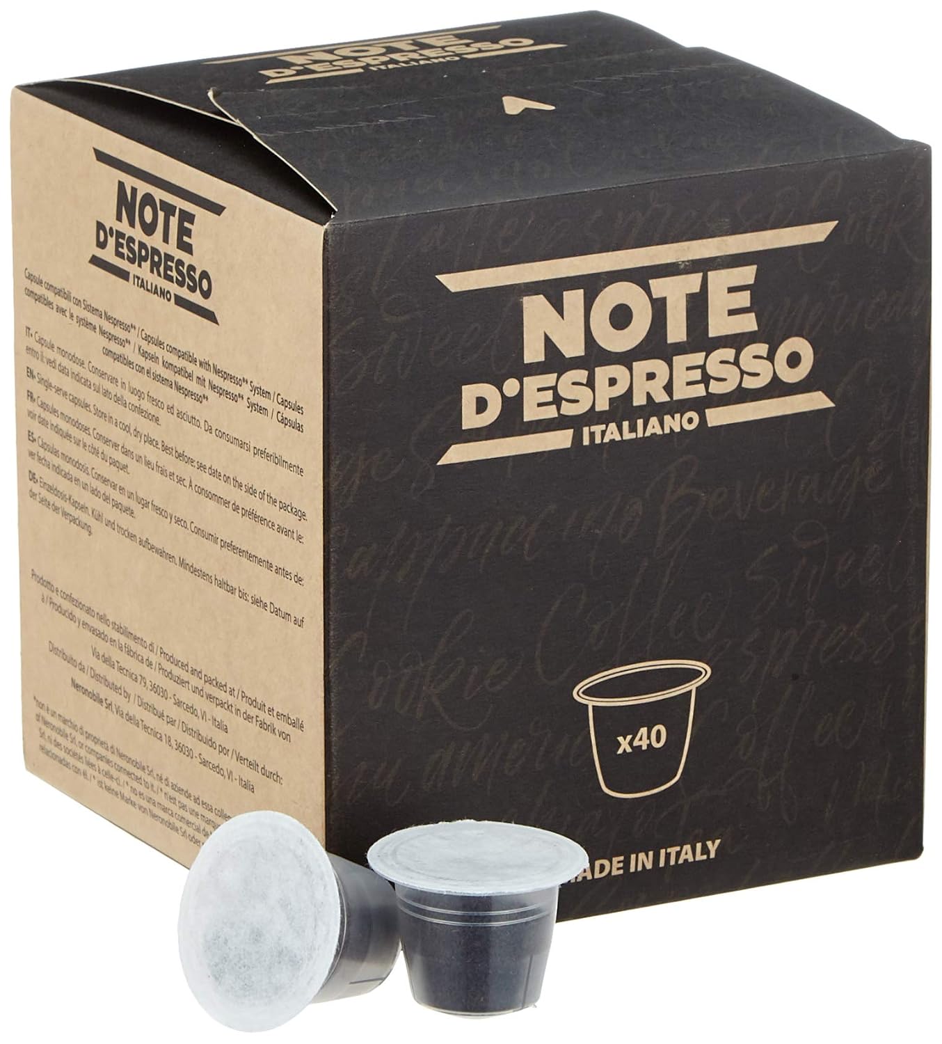 40 Cápsulas de té negro Note D'Espresso