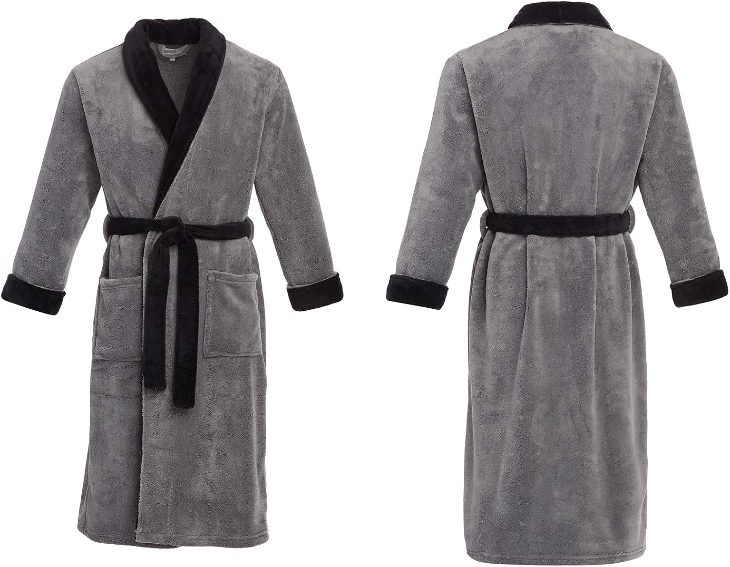 Alexander Del Rossa Men's Warm Fleece Robe, Plush Bathrobe at  Men’s Clothing store