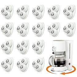 Honoson 16 Pcs Self Adhesive Caster Wheels