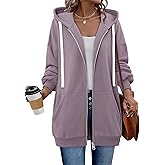 StunShow Womens Zip Up Hoodies Y2k Drawstring Sweatshirt Casual 2025 Fleece Jacket with Pocket