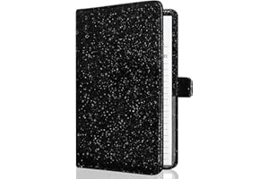 CAWEET Server Books for Waitress - Leather Waiter Book Server Wallet Cute Waitress Book&Waitstaff Organizer, Waitress Book with Money Pocket&Magnetic Closure Fit Server Apron, Glitter Black