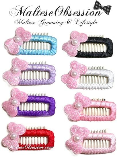 Amazon Com Mini Comb Ribbon Wrapped Snappy Snap Hair Clip For