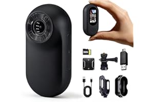 Mini Body Camera with 32GB, Thumb Size Action Camera, Body Cameras with Audio and Video Recording, Multi-Function Bodycam, We