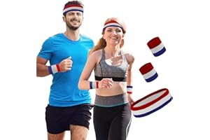 QPIXVB Workout Headbands,Sports & Outdoors Headbands Wristband,Gym Accessories,Moisture Wicking Hairband,Sweatbands