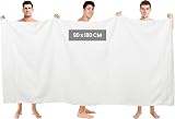 Utopia Towels Premium Jumbo Bath Sheet 90x180 cm 8 Pack White view 2