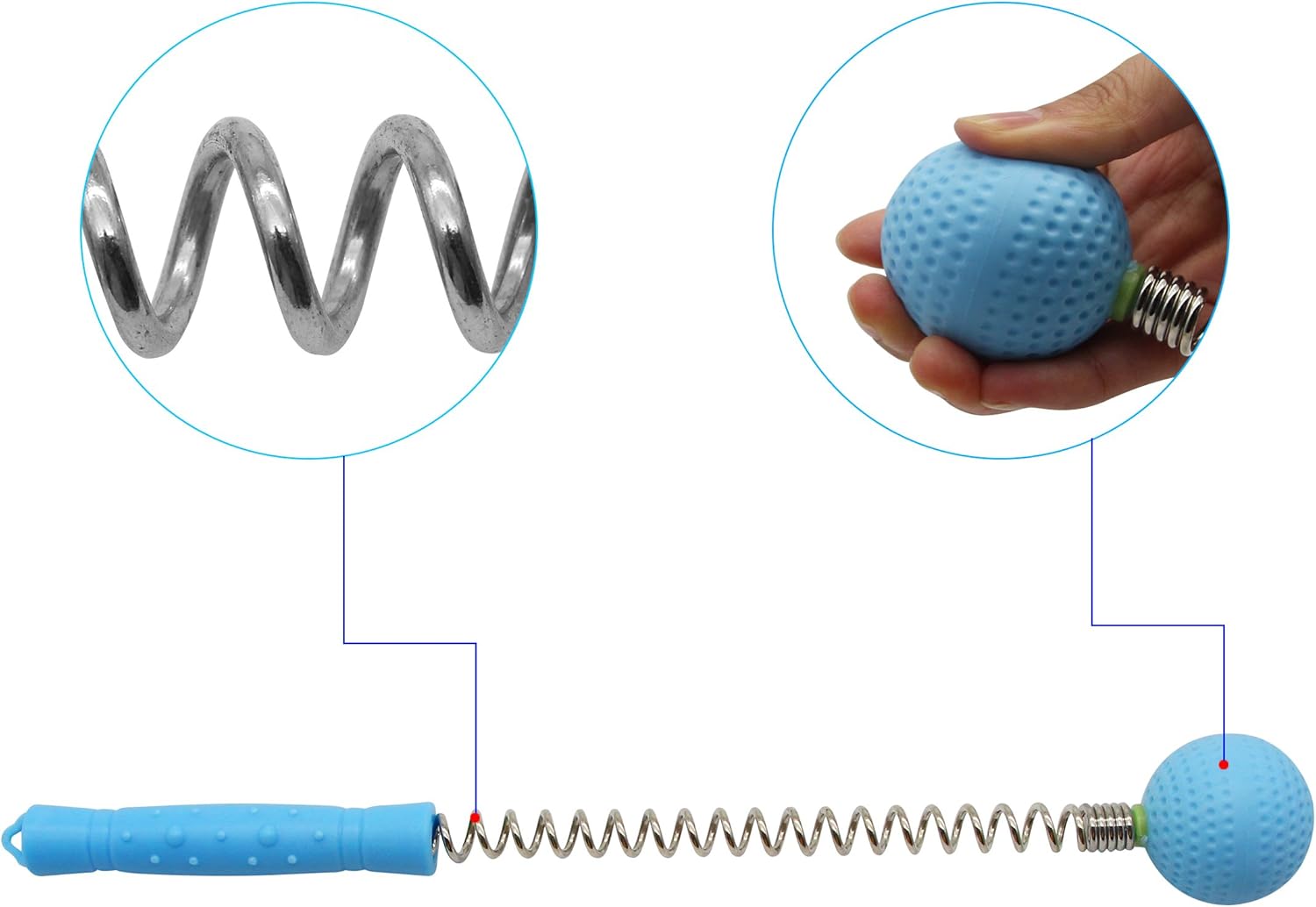 Massager Ball Hammer(2-Pack) SinLoon Hammer Stick Manual Beat Golf Ball Massager Back Shoulder Massage Full Body Reduce Fatigue Pain(Blue): Health & Personal Care