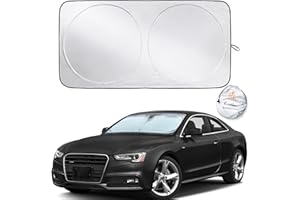 EcoNour Car Sun Shade Windshield | Reflective Car Window Sun Shades for Ultimate Dashboard Protection | Foldable Car Interior Accessories for Sun Heat | Small (59 x 29 inches)