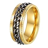 Udolfly Mens Fidget Rings Anxiety Rings for Men