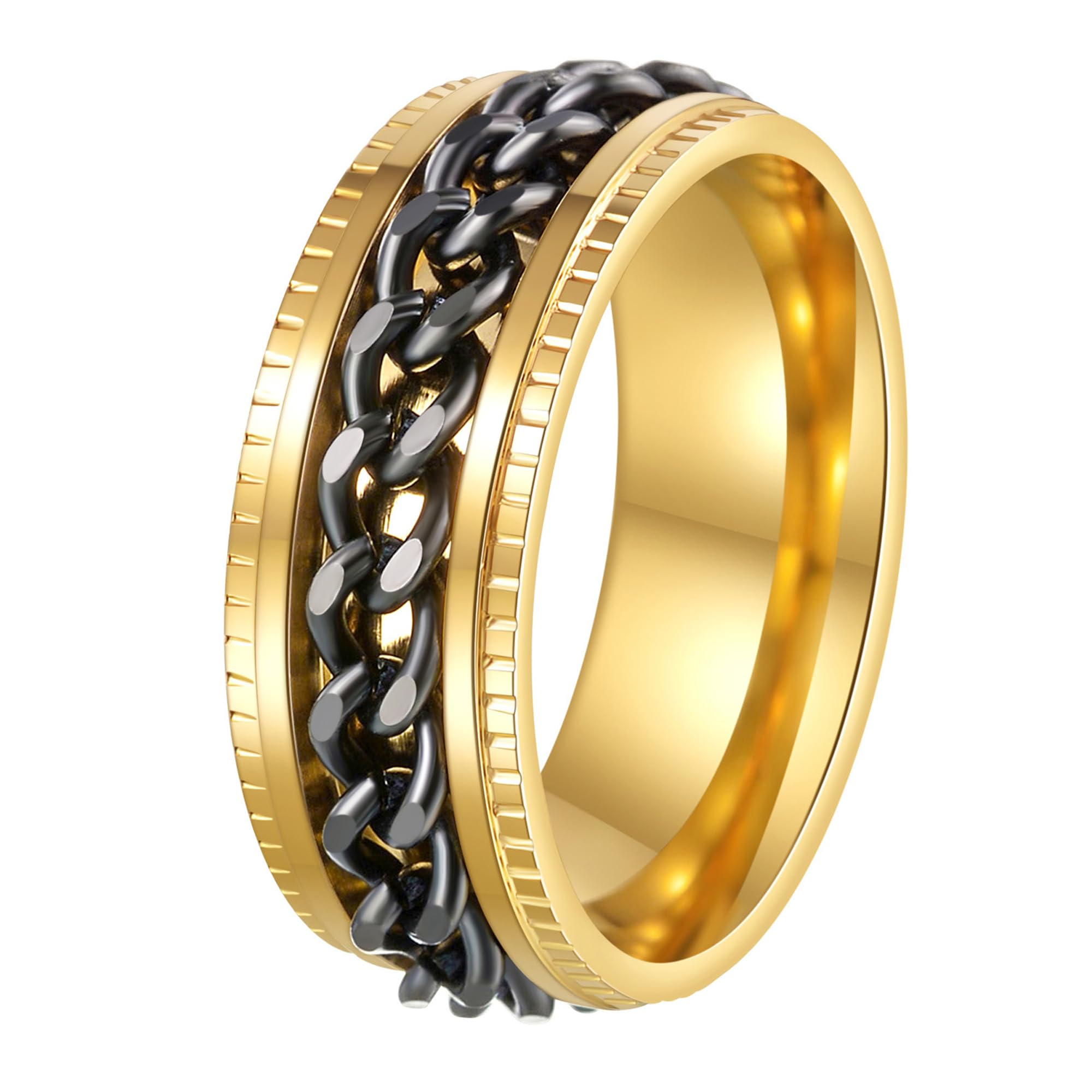 Udolfly Mens Fidget Rings Anxiety Rings for Men