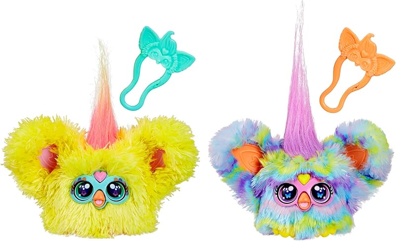 Furby Furblets Spring Plush 2-Pack Keychain Tiny Toys Furby Brand