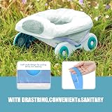 VISATOR Portable Travel Potty Chair Liners Bags 90 PCS 45x50cm Drawstring view 4