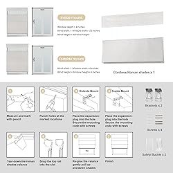 MoDanCeQ Blackout Light Filtering Cordless Top Down