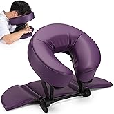 Face Down Tabletop Massage Kit, Adjustable Face Cradle with Hand Rest Pad | Universal Desktop Home Mattress Massage Cradle with Soft Pillow for SPA Chair Bed Office Desk, Ergonomic Face Headrest Pillow