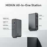 MOKiN USB C Docking Station 100W PD 4K HDMI 10Gbps Ethernet MacBook Dell view 2