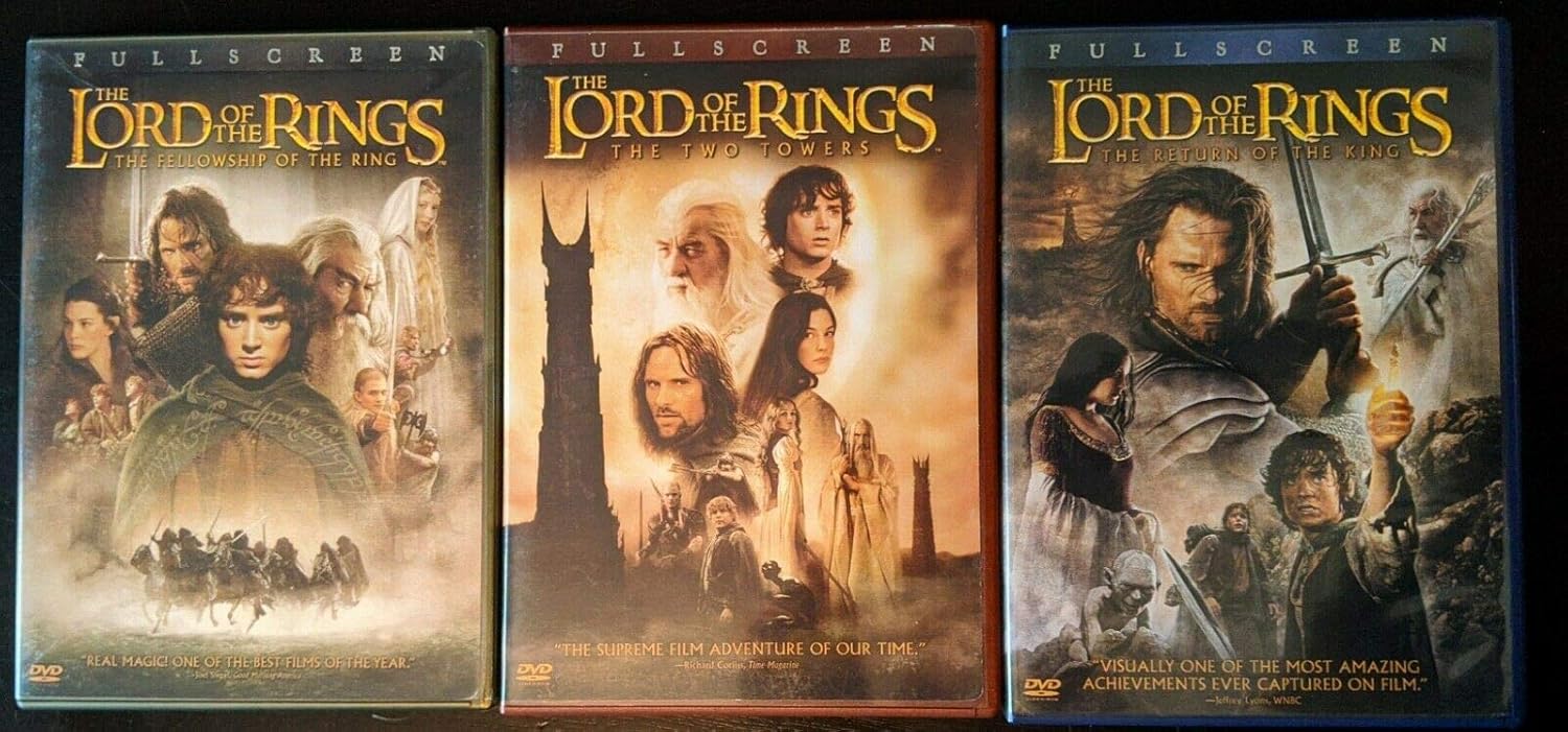 Lord of the Rings Complete Trilogy DVD Collection Full