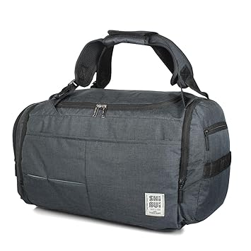 SHIBUI Polyester Multi Pocket Travel Bags/Backpacks with Shoe Compartment (Black; XL)