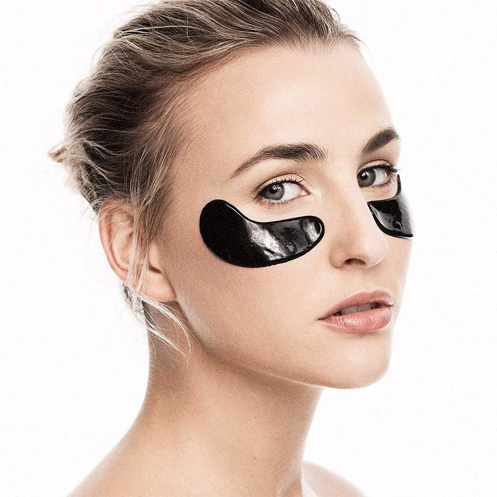 BLAQ Activated Charcoal Under Eye Mask with HydroGel |Natural Hydrating & Anti-Wrinkle Eye Patches with Hyaluronic Acid |Reduce Puffy Eyes & Remove Dark Circles - 5 Count : Beauty