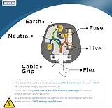 Status 13A 3‑Pin Black Plug Tops Pack of 3 BS1363 CE Certified Cord Grip view 3