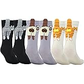 3Pcs Cat Ball Socks, Women's Fun 3D Cat Ball Socks, Extra Large Embroidered Balls