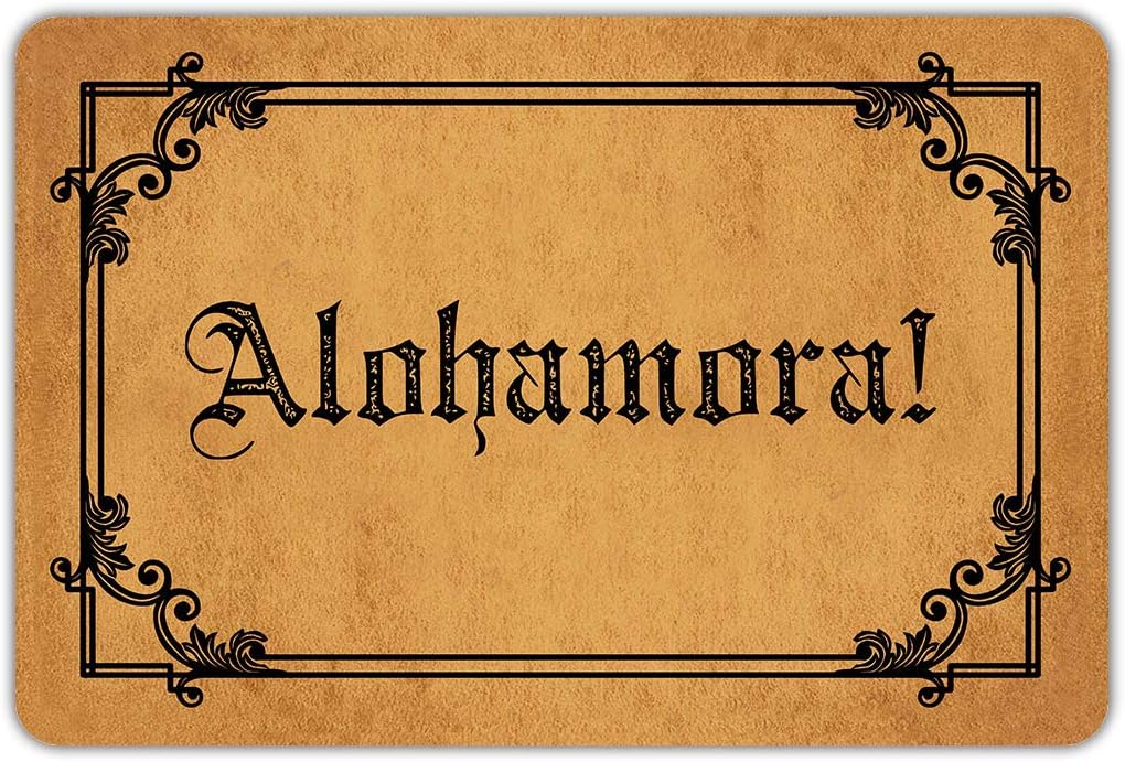 Alohamora Entrance Non-Slip Outdoor/Indoor Rubber Door Mats for Front Door/Garden/Kitchen/Bedroom 23.6"x15.7"โฆ