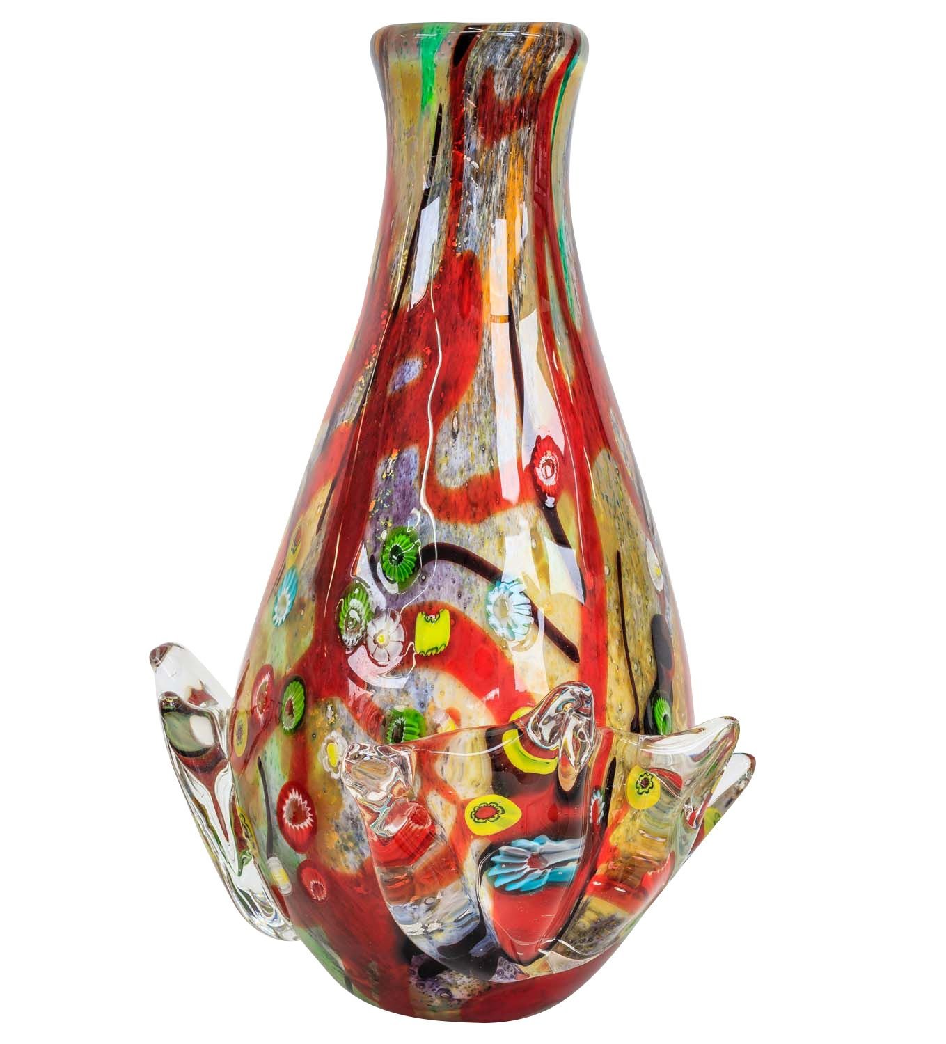 Glassvase Glass Vase Italian Murano Antique Style 33cm Amazon Co