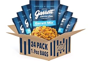 GARRETT POPCORN SHOPS Garrett Popcorn Garrett Mix 1.9oz, 24 Bags,​ Cheese and Caramel Gourmet Popcorn, Gluten Free, Sweet and Salty Snack Bags, Popped Popcorn Bags, Multipack