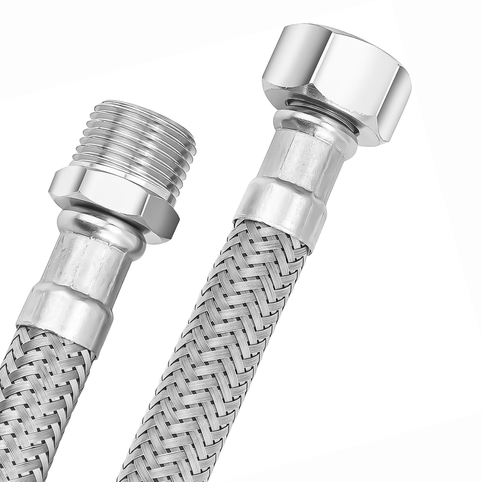 PENDEJATO Stainless Steel Hose 75 cm Length - 3/8" Female Γ3/8" Male, to Extend existing Pipes, for Partial Bidet (See Pictures), can not be Used for Other Bidet-Models