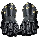 AnNafi&reg; Armor Gauntlets Steel Gloves Armor Pair | Medieval Knight Costume| Warrior Metal Gauntlet