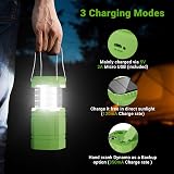 ROCAM LED Solar Camping Light 3 in 1 Hand Crank Rechargeable 200 Lumen Green view 4