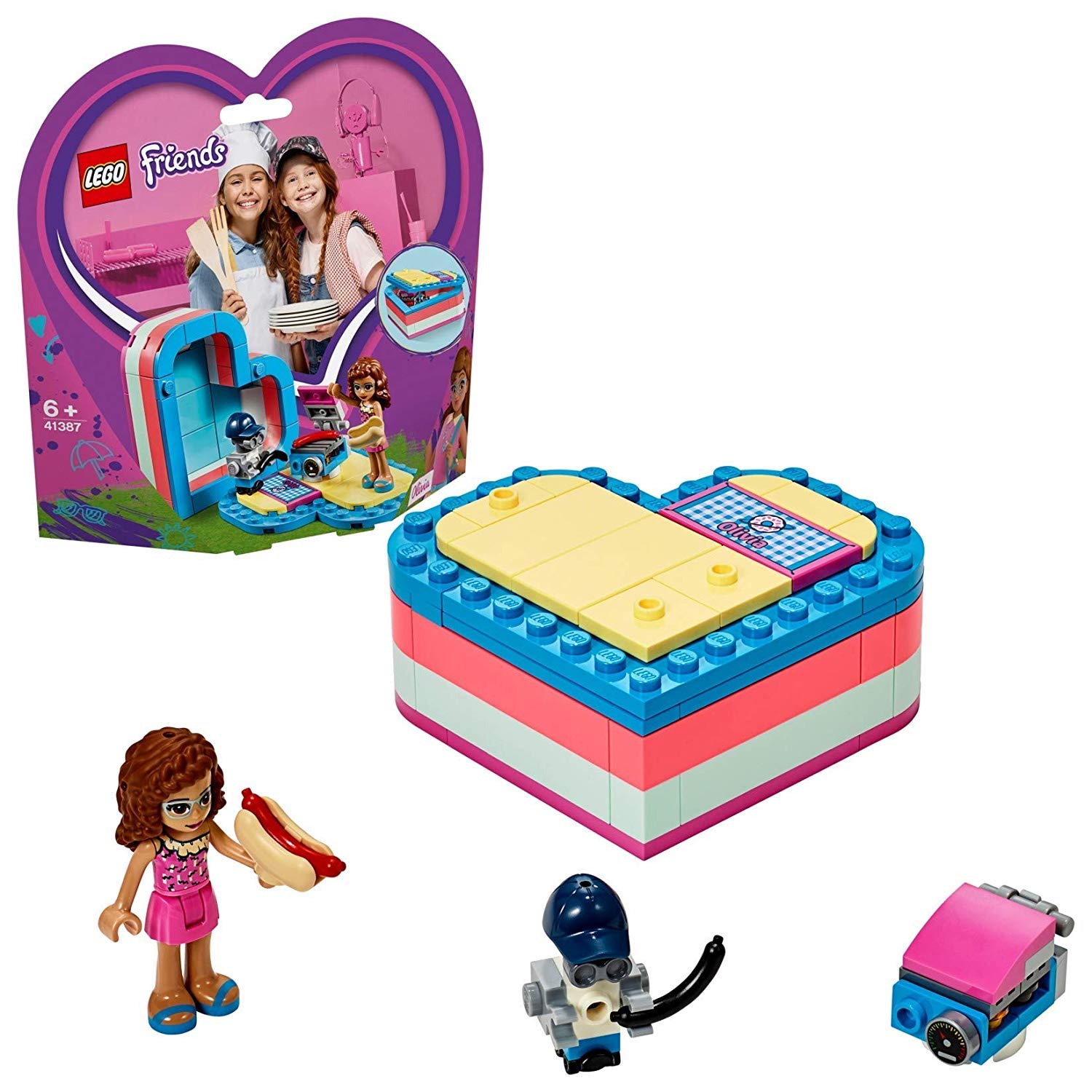 LEGO 41387 Friends Olivia's Summer Heart Box