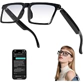 MNVOEQ AI Smart Glasses, Photochromic Lenses&amp;Language Translation | Photochromic lenses, 170mAh power, premium sound for sports, travel