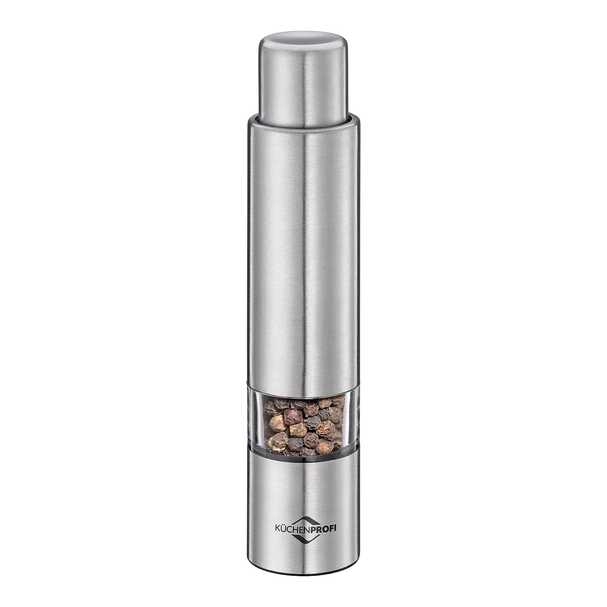 Küchenprofi 3010102800 Pepper Grater, 18/8 Stainless Steel, Edelstahl/Klares Acryl