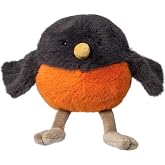 Mary Meyer Stuffed Animal Rolly Birds Small Plush Soft Toy, 5-Inches, Robin