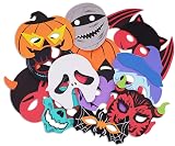 DERAYEE 12pc Kids Halloween Foam Masks Eva Cartoon Masquerade Party Favors view 4