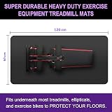 Vanexiss Treadmill Mat 120x60cm Heavy-Duty Protection for Gym Equipment view 2