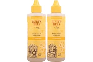 Burt's Bees for Pets Tear Stain Remover for Dogs with Chamomile - Puppy & Dog Tear Stain Remover - Cruelty Free, Formulated Without Sulfates and Parabens, pH Balanced for Dogs, 4 Ounces - 2 Pack